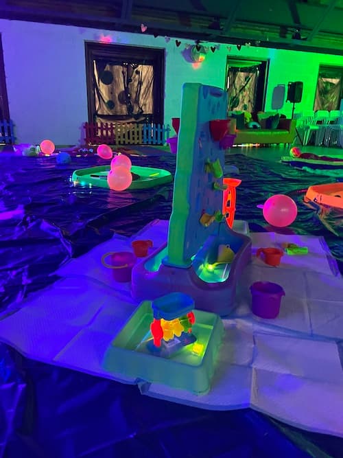 toddlers having messy fun