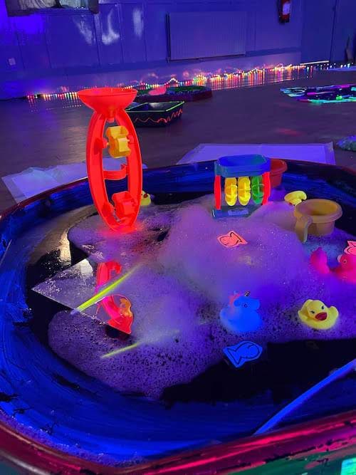 toddlers having messy fun